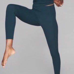 Athleta Salutation Stash Pocket - Blue Green